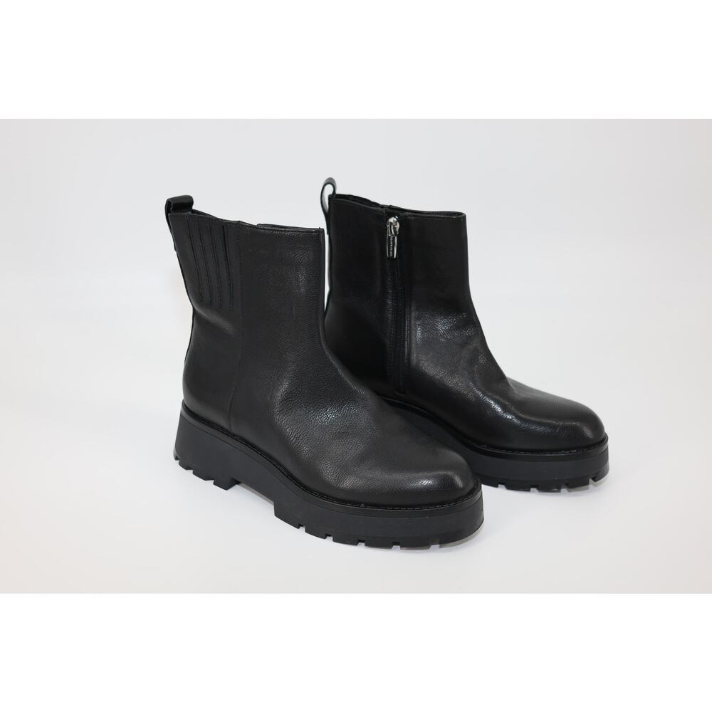 Vince Camuto Neframes Black Leather Lug Sole Ankle Boots – NWOT – 7.5M / EU 38